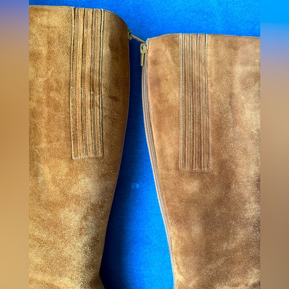 Christian Louboutin Caramel Suede Boots - Picture 7 of 11